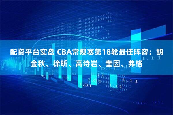 配资平台实盘 CBA常规赛第18轮最佳阵容：胡金秋、徐昕、高诗岩、奎因、弗格